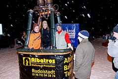 Ballonbesatzung des neuen thüringer Ballons