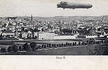 Luftschiff über Gera 1909
