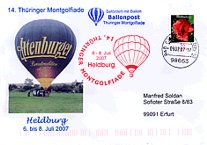 14. Thüringer Montgolfiade Heldburg 7.Juli 2007