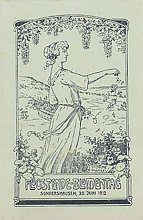 Flugspendekarte 1912 zum Blumentag